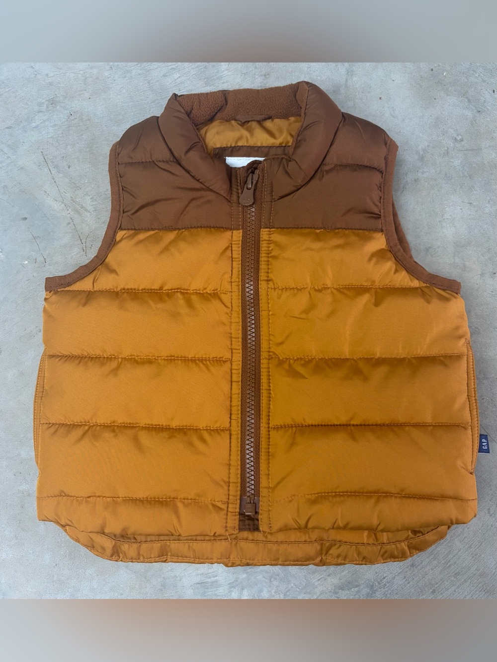 GAP Kids - Two-Tone Brown Puffer Vest - Size 18-24 Months